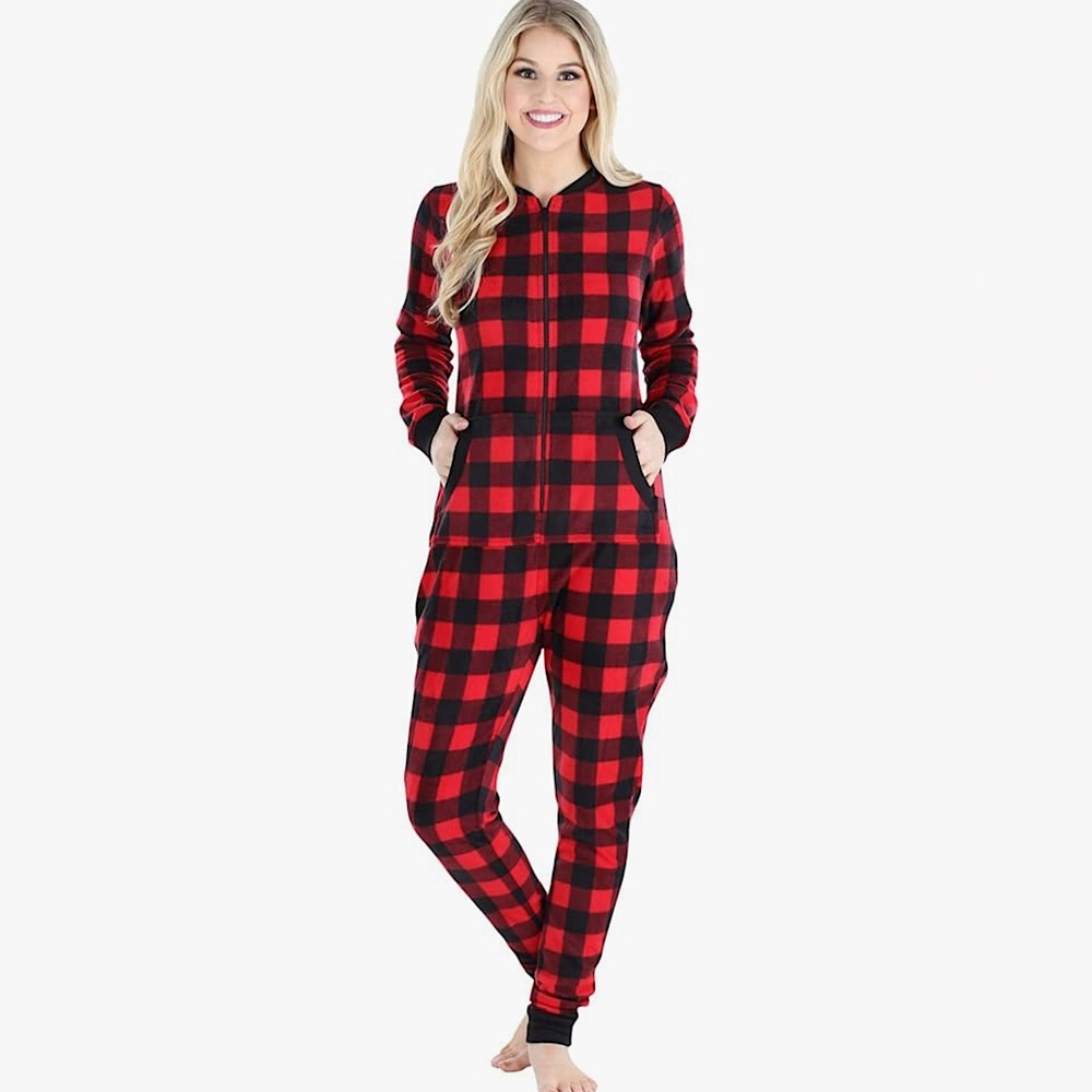Woman’s Plaid Onesie